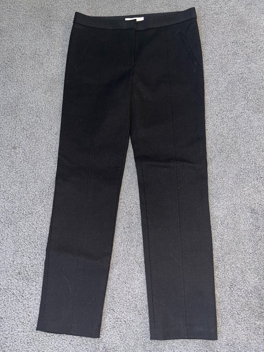 TORY BURCH VANNER PANT in BLACK - NEW WITHOUT TAGS HEAVY STRETCH COTTON SIZE 8